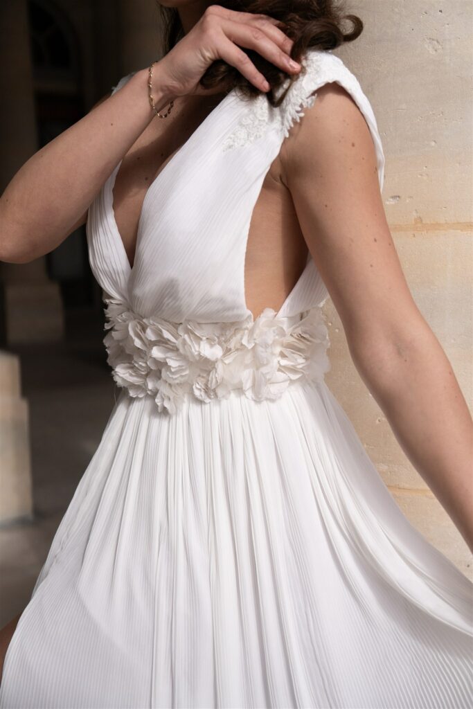 Robe de mariée fluide - Julie Fabrici