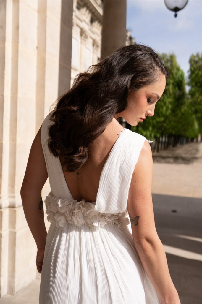 Robe de mariée dos nu - Julie Fabrici